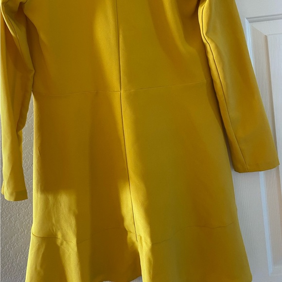 ASOS Tuxedo Mini Dress Yellow Size 0 - Picture 10 of 11